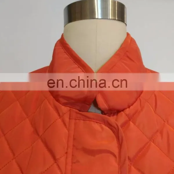 Orange Quilted Women's Winter Lightly Padded Jacket photo-6