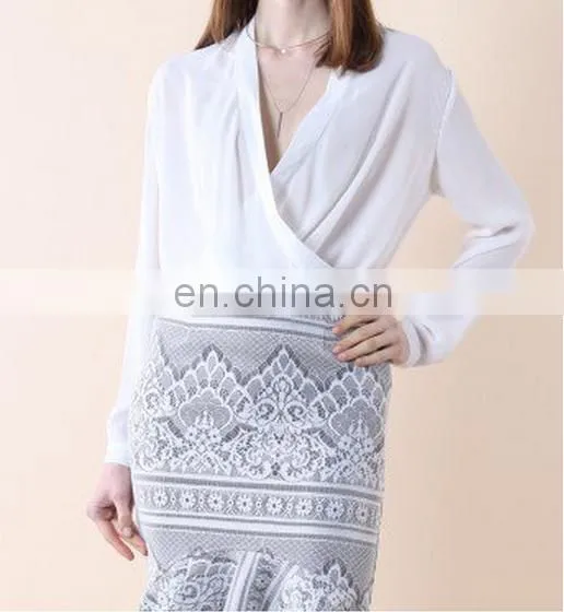 Minimal Chic Wrapped Top in White photo-2
