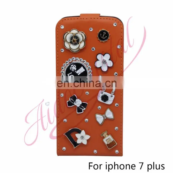 2016 New Customized Cute Best Leather Flip Cover Phone Case for Apple IPhone 7 7 Plus Skin