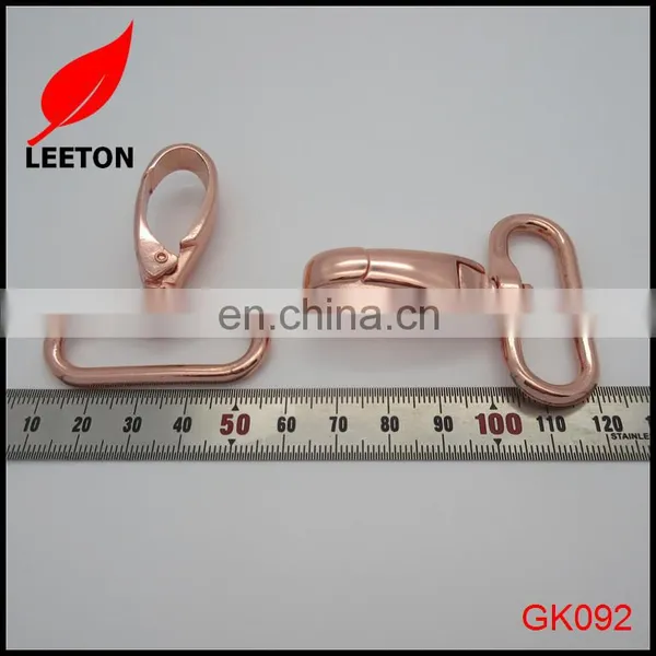 1.5inch Shiny Rose Gold Swivel Snap Hook for Leather Bag photo-2