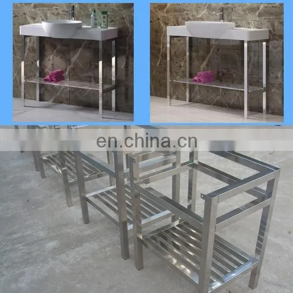 Composite Marble Bathroom Trough Sink Frame