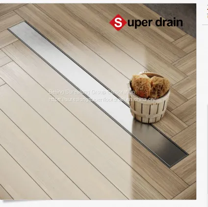 Bathroom Long Linear Premium Quality 304 Stainless Steel Strip Automatic Drainage Shower Floor Drain photo-4