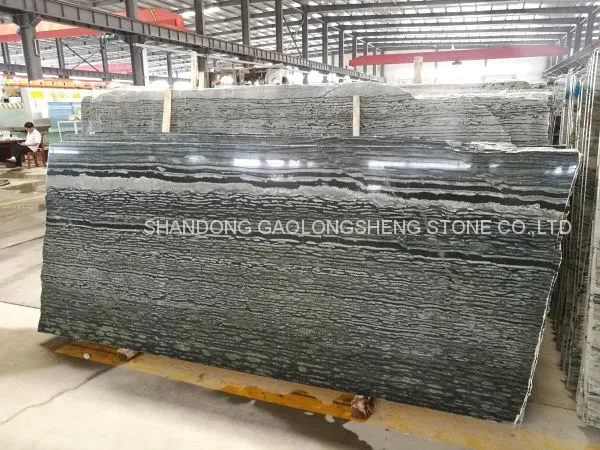Grey Wooden Marble,Zebra Stripe Marble, Blue Bamboo,Grey Straight Marble, Grey Marble Slabs & Blocks photo-3