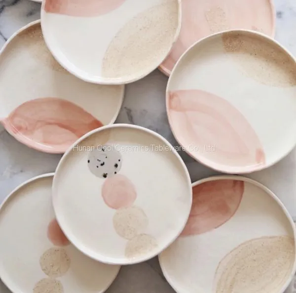Wholesale Handmade Bone China Ceramic Dishes and Plates White Dinner Plate Round Charger photo-2