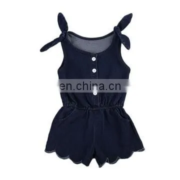 Hot Sale White Plain Baby Romper Sleeveless Knitted Baby Romper photo-3