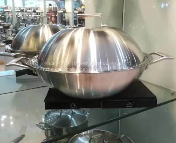 Stainless Steel Wok 38cm photo-3