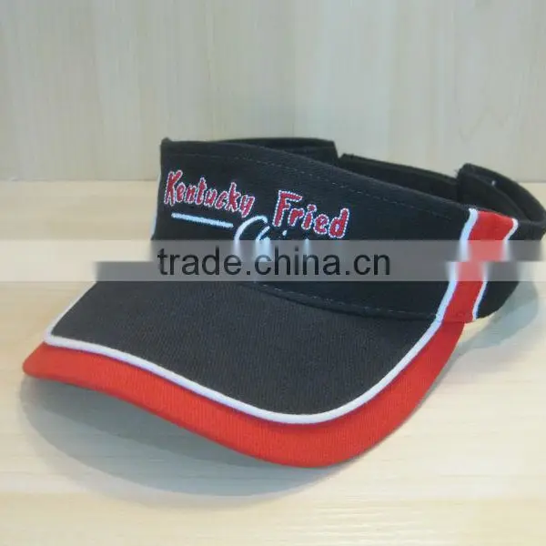 custom quality sun visor 100% cotton