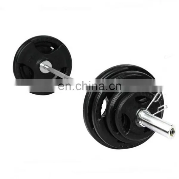 Low Price Wholesale High Quality Cast Iron Plate Chrome Plated Bar Set Adjustable Gym Barbell photo-5