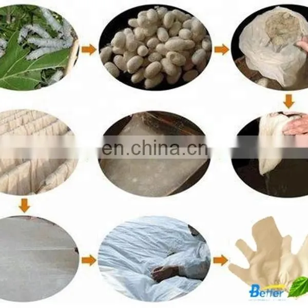 100% Natural Raw Silk Body Facial Massage Glove, Garshana Glove, Ayuervedic Dry Massage Glove photo-2