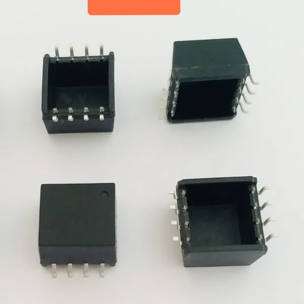 Inductor Housing, 8PIN Common Mode Inductor Housing, Integrated Electrical SMD Housing, Plastic Packaging Housing. WH-9100 Material+C5191 Copper Terminal. Good High Temperature Resistance and Easy Welding. photo-2