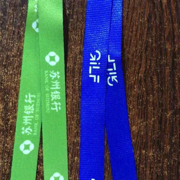 Company OEM Brand Polyester Lanyard and Cardholders With Silk Print or Thermal Transfer Craft