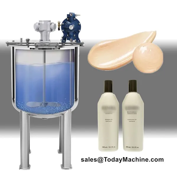 Cosmetic Lotion Cream Paste Mixer Tank High Shear Homogenizer Liquid Chemical Mixing Tank Equipment