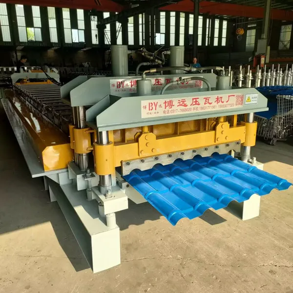 Color Steel Glazed Tile Pressing Machine, Antique Style Glazed Tile Equipment, Roof Panel Forming photo-3