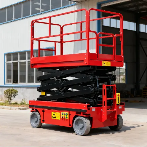 Heavy Duty Hydraulic Electric Self Propelled Scissor Lift With 15m Working Platform