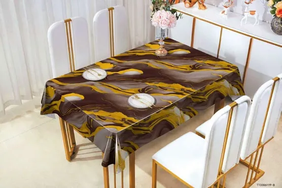 Marble PVC Tablecloth, Waterproof, Oil-proof, Easy to Clean, Perfect for Home Dining photo-3
