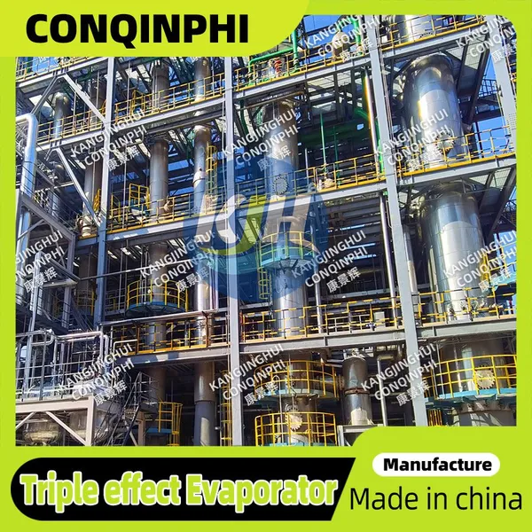 Industrial Four-Effect Evaporation Crystallization System with PLC Control