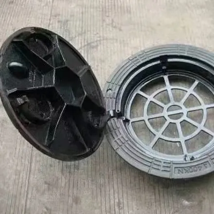 Jingdong Couverture de regard ronde en fonte ductile noire pour la surface de la route anti-affaissement 800*900mm personnalisable