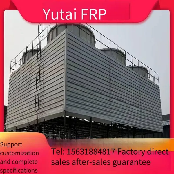 Yutai Circular Sewage Treatment Cooling Tower, Square Counterflow Frp Cooling Tower, Convenient for Maintenance photo-5
