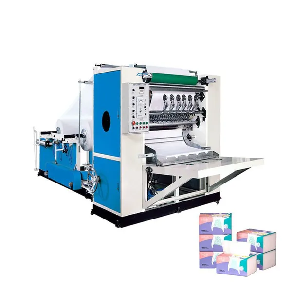 Automatic 3 Line Facial Tissue Paper Making Machine V-fold Facial Tissue Towel Folding Machine