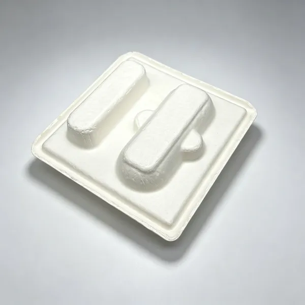 Moulded Pulp Cosmetic Packaging for Perfume Bottle Inserts, Cushion Fit, Anti-Scratch Lining photo-2