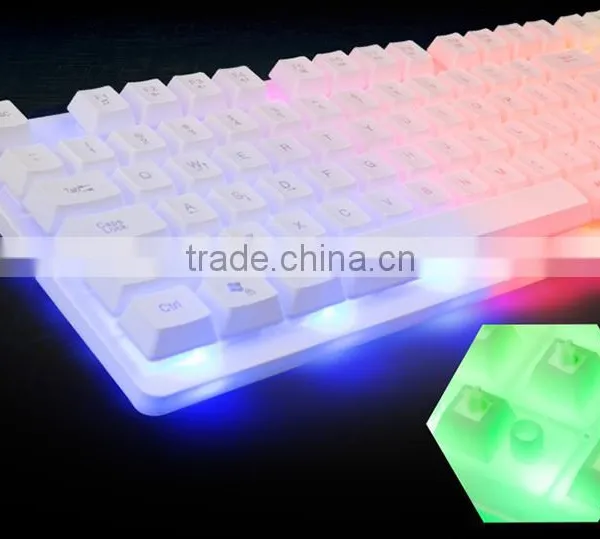 Factory Professional Wired RGB Colrful Backlit Gaming Keyboard photo-3