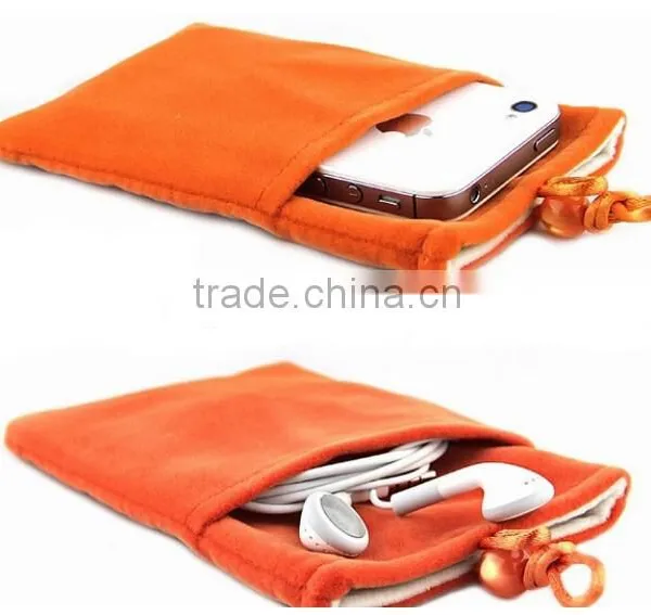 Hight Quality Custom Velvet Bag Flock Pouch Wholesale B258 photo-2