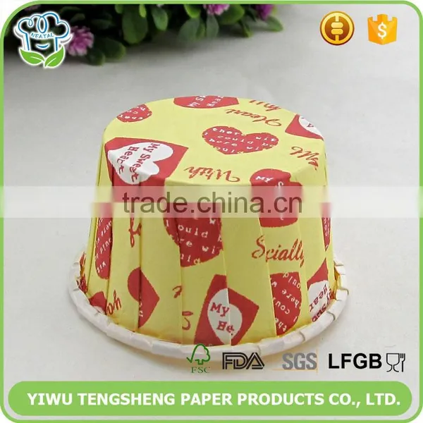 Greaseproof Paper Cupcake Case,PET Coated Disposible Cups