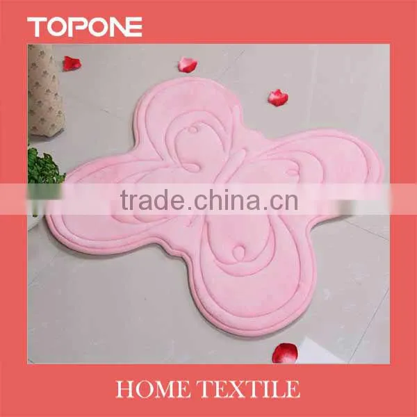 2013 Fashion New design home using floor fabric non-slip butterfly rug