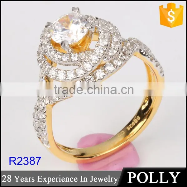 Latest Beauty Design Diamond Ring Flower Shape 925 Silver cz Ring photo-2