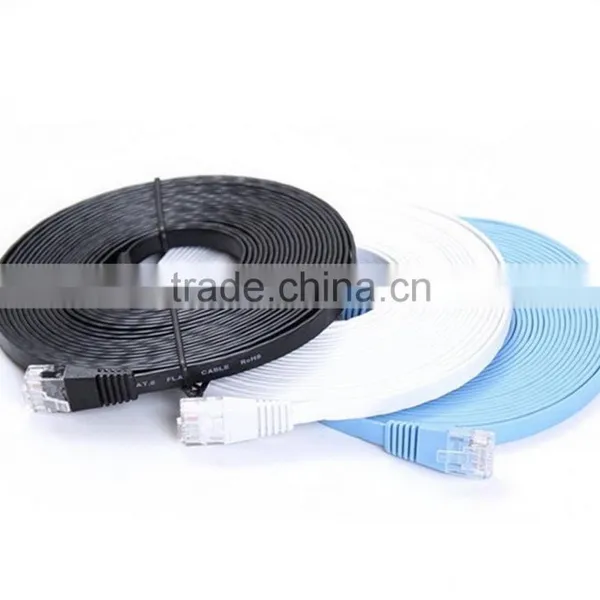 Slim Flat UTP Cat6A Patch Cord Ethernet Cable photo-3