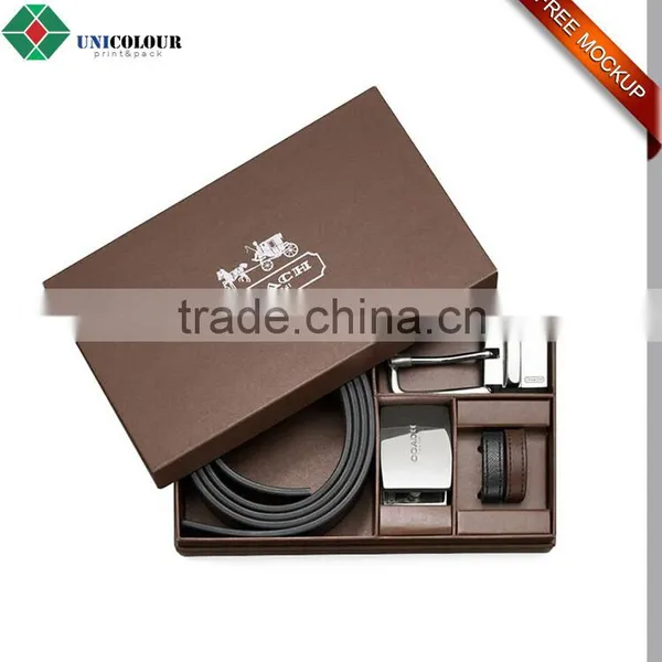 Custom Luxury Printed Cardboard Belt Buckle Box With EVA Tray photo-4
