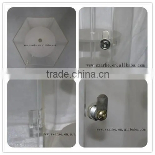 Custom Rotating Acrylic Jewelry Display Case ,acrylic Display Case Rotating Wholesale photo-2