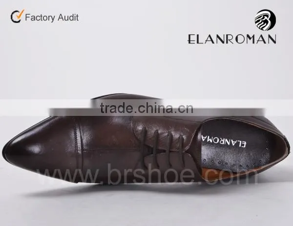 Calf Skin Dress Men Shoe Leather Shoe for Men With Good Price photo-3