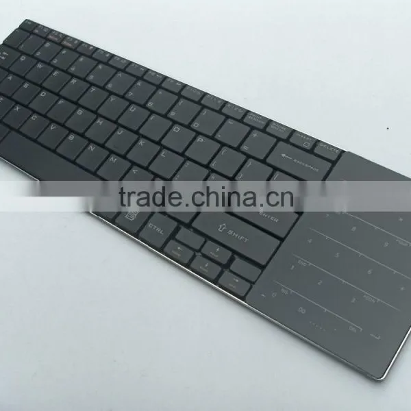 Polish Glass Surface 2.4G Wireless Full Touchpad Keyboard photo-5
