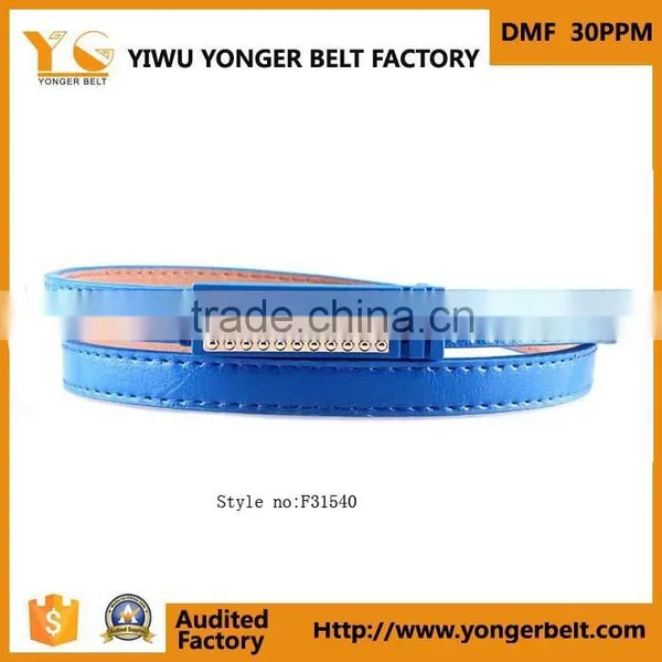 Good Quality Branded Rhinestones Leather Belt photo-2
