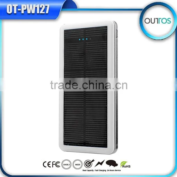 Corporate Charger Gift Solar Mobile Phone Charger High Quality 12000mah Solar Power Bank photo-4