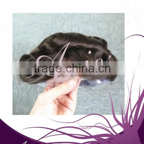 Toupee French Lace Front With Mono Hair Wig photo-4