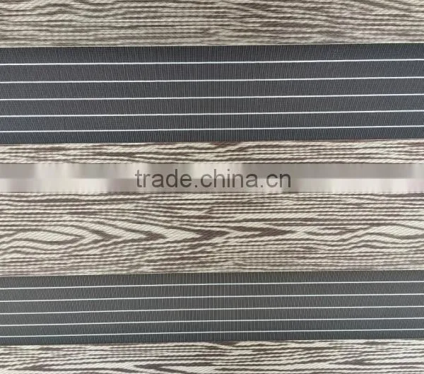 Europen Style Wooden Line Zebra Blinds Fabric photo-3