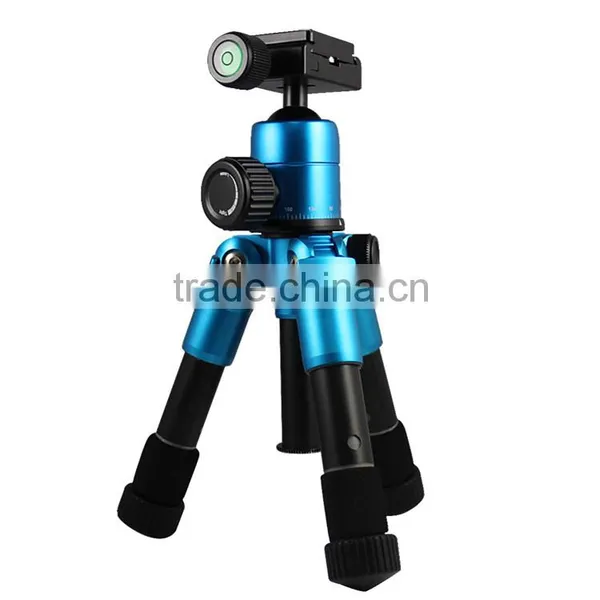 Portable Folding Ultra Aluminum Alloy Tripod Compact Desktop Macro Mini Tripod Kit With Ball Head for Canon DSLR Camera photo-4