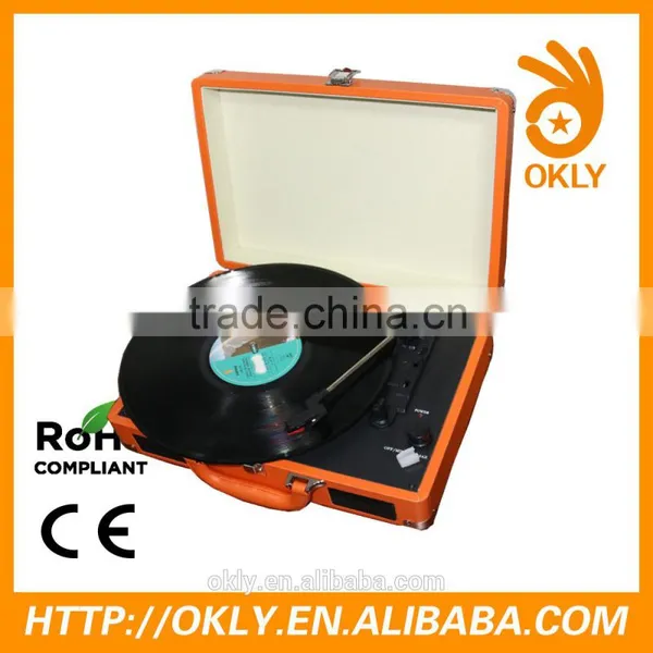 Hotter Vinyl Converting Turntable Portable Suitcase Vinyl Turntable Player photo-2