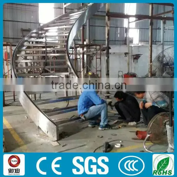 Stainless Steel Curved Staircase for Interior Decoration photo-5
