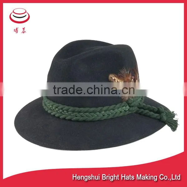 2016 Fashionable Wool Felt Fedora Hats Hunting Hats photo-2