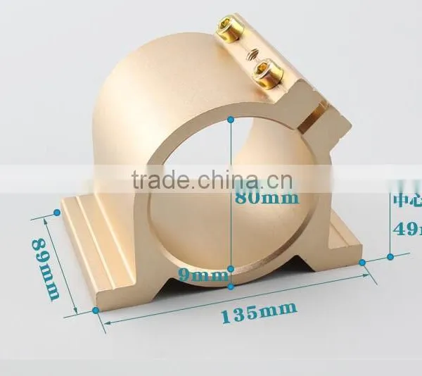 80mm 220v 1.5Nm 1.5kw ER16 24000rpm Cnc Air Coold Spindle Motor With Clamp photo-2