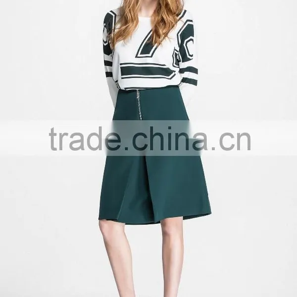 Latest Women A-Line Skirts New Fashion Summer Work Skirt photo-5