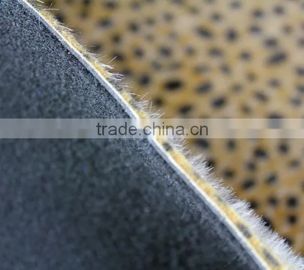 Print Flock Fabric With 1mm EVA And Black Non-Woven Fabric Shoes