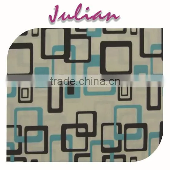 Green Black Rectangle Buckle Spandex Print Nylon Circle Pattern Fabric