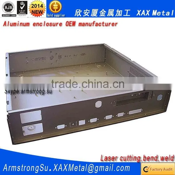 XAX121Alu OEM ODM Customized Laser Cut Bend Weld Sheet Aluminum Mainframe Frame Wide Box photo-3