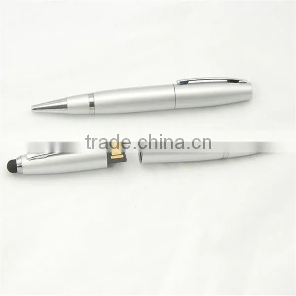 Free Logo Mental Pen Shape USB Flash Drive, USB Pen Drive Christmas Gift photo-2