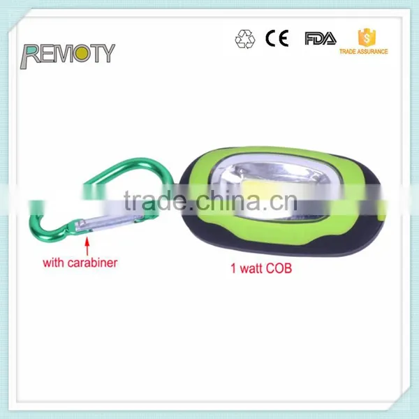 2016 New Style COB Mini Work Light Clip Light With Carabiner Hook photo-4