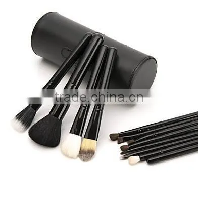 Professional 4 Colors New 12 Pcs Makeup Brush Cosmetic Make Up Brushes Set With Cup Holder Case Kit photo-3